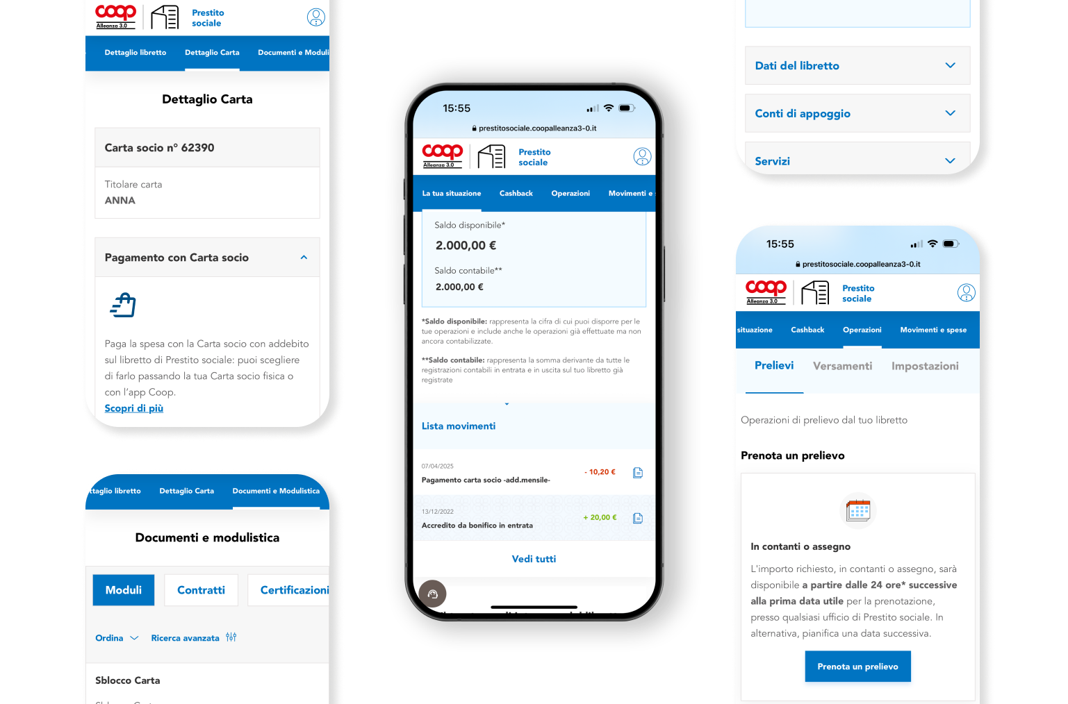Immagine mockup operazioni online